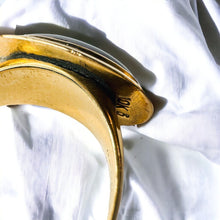 Load image into Gallery viewer, Antique 10k Gold Natural Garnet Cabochon Ring Rare Victorian Sz 7 Estate Oval Ring 5.3g