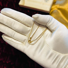 Load image into Gallery viewer, Antique 14k Yellow Gold NATURAL WILD PEARLS Necklace 13" 2.2mm GENUINE PEARLS 1g