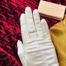 Load image into Gallery viewer, 10k White Gold 3.25mm Wedding Band Sz 9 Vintage Wedding Ring Distressed 1.7g