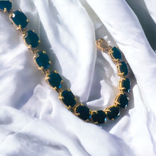 Load image into Gallery viewer, 10k Gold Sapphire Bracelet 7.15" 15 Carat T.W. Natural Genuine Sapphires 8.4g