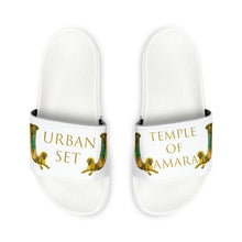 Load image into Gallery viewer, Temple of Amara "Nisa" Women's Slide Sandals Ancient Parthian Lion Slippers