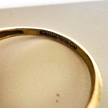 Load image into Gallery viewer, Antique REAL GOLD 10k Yellow Gold Tigers Eye & Old Mine Cut Diamond Ring size 5