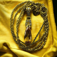 Load image into Gallery viewer, H. Stern 18k Gold Diamond 1.32ct Imperial Topaz Pendant Necklace 16" Brazil Vintage 4.8