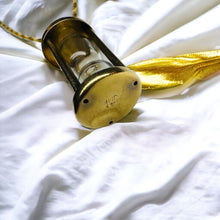 Load image into Gallery viewer, 14k Gold Diamond Hourglass Necklace 18" Sands of Time Vintage Diamond Dust 3.15g