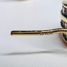 Load image into Gallery viewer, REAL 10k Yellow Gold 1.2CTTW 16mm Channel Set NATURAL DIAMOND Hoop Earrings 5.9g