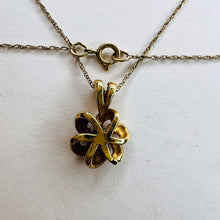 Load image into Gallery viewer, Antique 14k Gold .10 Carat Old Mine Cut Diamond Necklace 18" Victorian Love Knot