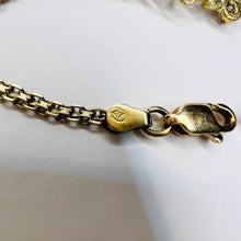 Load image into Gallery viewer, 14k Yellow Gold Ruby Tennis Bracelet 6"L Flower Bracelet Bismark Link Chain 3.1g White Topaz Stones Anniversary Gift for Wife July Birthday