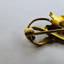 Load image into Gallery viewer, Antique 10k Yellow Gold Baroque Pearl Opal Seed Pearl Brooch Flower 1.5g