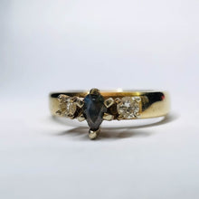 Load image into Gallery viewer, 14k Yellow Gold .15ct Natural Alexandrite & Diamond Ring Size 4.25 Wedding Ring