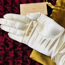 Load image into Gallery viewer, 10k Gold 1/3 Carat Natural Diamond Necklace 18" Pear Cut Diamond 3 Stone Pendant