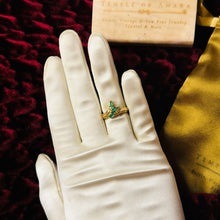 Load image into Gallery viewer, 14k Gold Natural Emerald & Diamond Ring Size 5.75 Marquise Anniversary Gift 3.3g