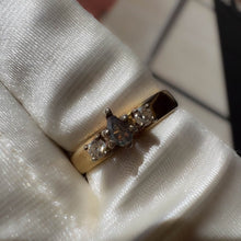 Load image into Gallery viewer, 14k Yellow Gold .15ct Natural Alexandrite & Diamond Ring Size 4.25 Wedding Ring