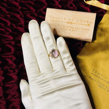 Load image into Gallery viewer, Antique 10k Gold Pools of Light Rock Crystal Cabochon Ring RARE Victorian Sz 5