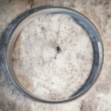 Load image into Gallery viewer, 10k White Gold 3.25mm Wedding Band Sz 9 Vintage Wedding Ring Distressed 1.7g