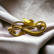 Load image into Gallery viewer, Antique 10k Yellow Gold Baroque Pearl Opal Seed Pearl Brooch Flower 1.5g