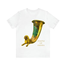 Load image into Gallery viewer, Temple of Amara "Nisa" Tshirt For Men and Women Ancient Parthian Lion Drinking Horn Unisex Tee