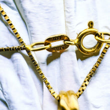 Load image into Gallery viewer, 14k Yellow Gold Emerald Cross Necklace 27" Vintage BRAM Natural Emerald Retro 6g