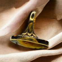 Load image into Gallery viewer, Antique 10k Gold Agate Ring Sz 6 Victorian Navette Scenic Moss Agate Ring 2.3g