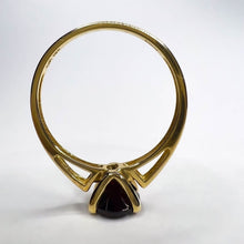 Load image into Gallery viewer, 10k Yellow Gold 2 Carat Garnet Ring Size 9.25 Natural Garnet Solitaire Ring 2g