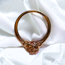 Load image into Gallery viewer, 10k Rose Gold Morganite & Halo Diamond Ring Sz 8.25 Baguette Engagement Ring 2g