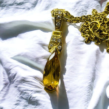 Load image into Gallery viewer, H. Stern 18k Gold Diamond 1.32ct Imperial Topaz Pendant Necklace 16" Brazil Vintage 4.8