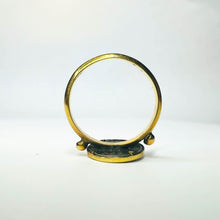 Load image into Gallery viewer, 14k Yellow Gold Ancient Alexander the Great Macedonian Herakles Silver Coin Drachm Ring Size 5.25 Hercules