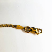 Load image into Gallery viewer, Estate 10k Yellow Gold Natural Citrine Tennis Bracelet 7.15"L Bismark Link Chain 2.2g November Birthstone Bracelet Anniversary Gift for Wife