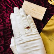 Load image into Gallery viewer, Antique 10k Gold Garnet Seed Pearl Ring Sz 7.75 Rose Cut Victorian c1890's 1.9g