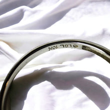 Load image into Gallery viewer, 10k White Gold Pink Sapphire Diamond Ring Sz 7 Emerald Cut Three Stone 1.9g