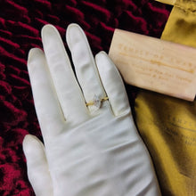 Load image into Gallery viewer, 10k Yellow Gold Diamond Moissanite Hidden Halo Engagement Ring Size 5.75 2.3g Marquise Cut Wedding Ring Micro Pave Halo Diamond Ring