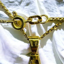 Load image into Gallery viewer, H. Stern 18k Gold Diamond 1.32ct Imperial Topaz Pendant Necklace 16" Brazil Vintage 4.8