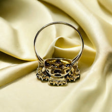 Load image into Gallery viewer, 10k Yellow Gold Antique Bohemian Garnet Ring Size 7.75 by BIRKS Rose Cut Cluster