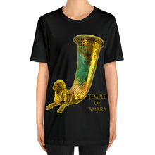 Load image into Gallery viewer, Temple of Amara "Nisa" Tshirt For Men and Women Ancient Parthian Lion Drinking Horn Unisex Tee