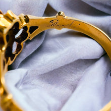 Load image into Gallery viewer, Antique 10k Yellow Gold Opal Seed Pearl Ring Size 5.5 Victorian Estate 2.15g