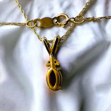 Load image into Gallery viewer, 10k Yellow Gold Natural Ruby & Diamond Necklace 18" 1CT Christmas Gift for Wife