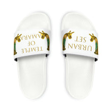 Load image into Gallery viewer, Temple of Amara "Nisa" Women's Slide Sandals Ancient Parthian Lion Slippers