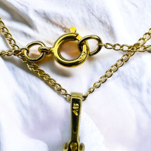 Load image into Gallery viewer, 14k Gold 1 CT T.W. Natural Peridot & Diamond Necklace 15" August Birthstone 1.5g