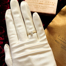 Load image into Gallery viewer, 14k Yellow Gold 1/4ct Marquise Diamond Engagement Ring Sz 7.25 Wedding Ring 2.1g