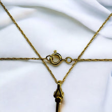 Load image into Gallery viewer, 10k Gold 1/3 Carat Natural Diamond Necklace 18" Pear Cut Diamond 3 Stone Pendant