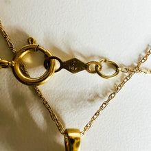 Load image into Gallery viewer, REAL 14k YELLOW GOLD 1/3ct Natural Diamond Solitaire Necklace 19" Solid Gold 585
