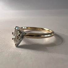 Load image into Gallery viewer, 14k Yellow Gold 1/4ct Marquise Diamond Engagement Ring Sz 7.25 Wedding Ring 2.1g