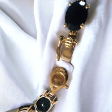 Load image into Gallery viewer, 10k Gold Sapphire Bracelet 7.15" 15 Carat T.W. Natural Genuine Sapphires 8.4g