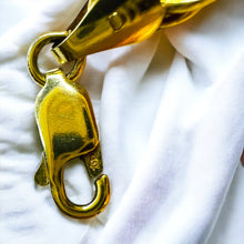 Load image into Gallery viewer, Vintage 14k Yellow Gold 6mm Rope Bracelet 7.25" Hand Crafted Cable Rings 4.5g