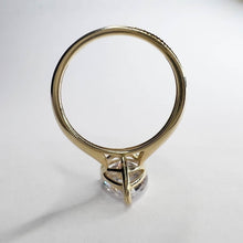 Load image into Gallery viewer, 10k Yellow Gold 4CT Pear Cut Simulated Diamond Engagement Ring Size 7 Wedding Ring Anniversary Gift for Wife Promise Ring For Girlfriend