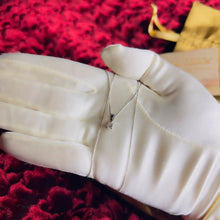 Load image into Gallery viewer, 10k White Gold 1/4ct Solitaire Natural Diamond Necklace 19" Anniversary Gift