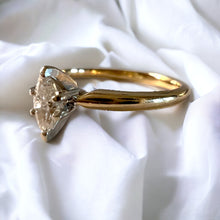 Load image into Gallery viewer, 14k Yellow Gold 1/4ct Marquise Diamond Engagement Ring Sz 7.25 Wedding Ring 2.1g