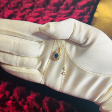 Load image into Gallery viewer, 10k Yellow Gold 1/2ct Natural Blue Sapphire Diamond Necklace 16" Solid 417 Gold