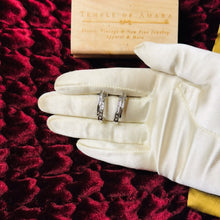 Load image into Gallery viewer, 10k White Gold 1/3 Carat T.W. Diamond Earrings Diamond J Hook Hoops 21mm 3.3g