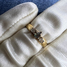 Load image into Gallery viewer, 14k Yellow Gold .15ct Natural Alexandrite & Diamond Ring Size 4.25 Wedding Ring