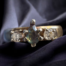 Load image into Gallery viewer, 14k Yellow Gold .15ct Natural Alexandrite & Diamond Ring Size 4.25 Wedding Ring